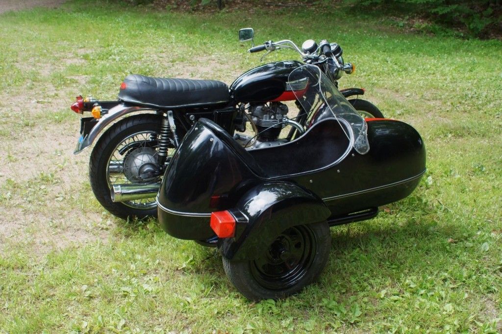 1971 Triumph Trophy 650 Motorcycle with Sidecar