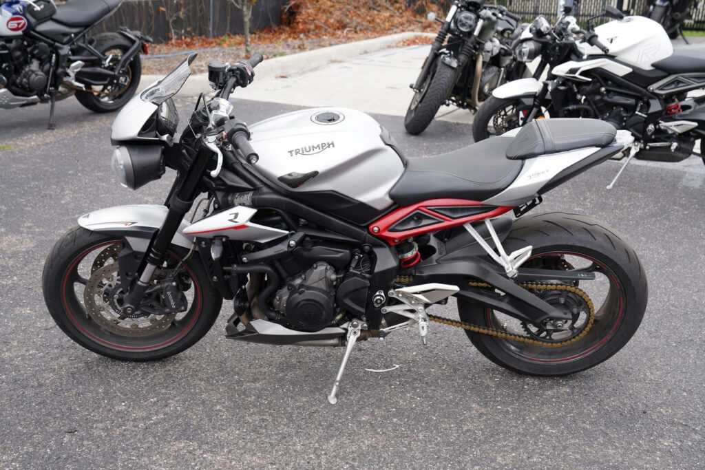 2018 Triumph Street Triple R LRH, Matt Aluminium Silver with 12500 Miles