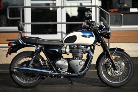 2020 Triumph Bonneville T120 Fusion White/aegean Blue for sale