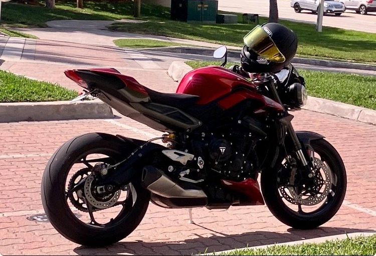 2024 Triumph Street 765 RS, Red, Low Miles, Priced to Sell, Tires in Great Shape