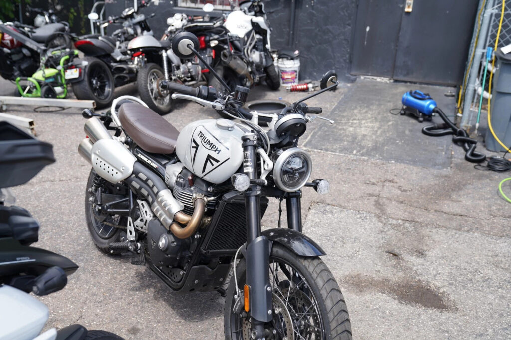 2025 Triumph Scrambler 1200 X, Ash Grey with 0 Miles