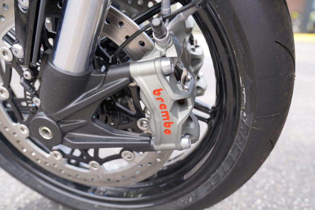 2025 Triumph Speed Twin 1200, Carnival Red / Sapphire Black with 447 Miles