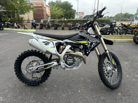 2025 Triumph Tf450-Rc Edition, Jet Black / Pure White with 0 Miles for sale