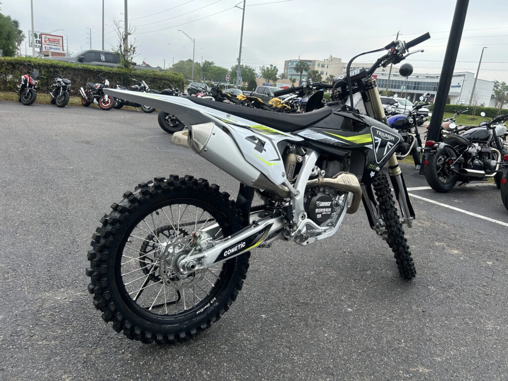 2025 Triumph Tf450-Rc Edition, Jet Black / Pure White with 0 Miles
