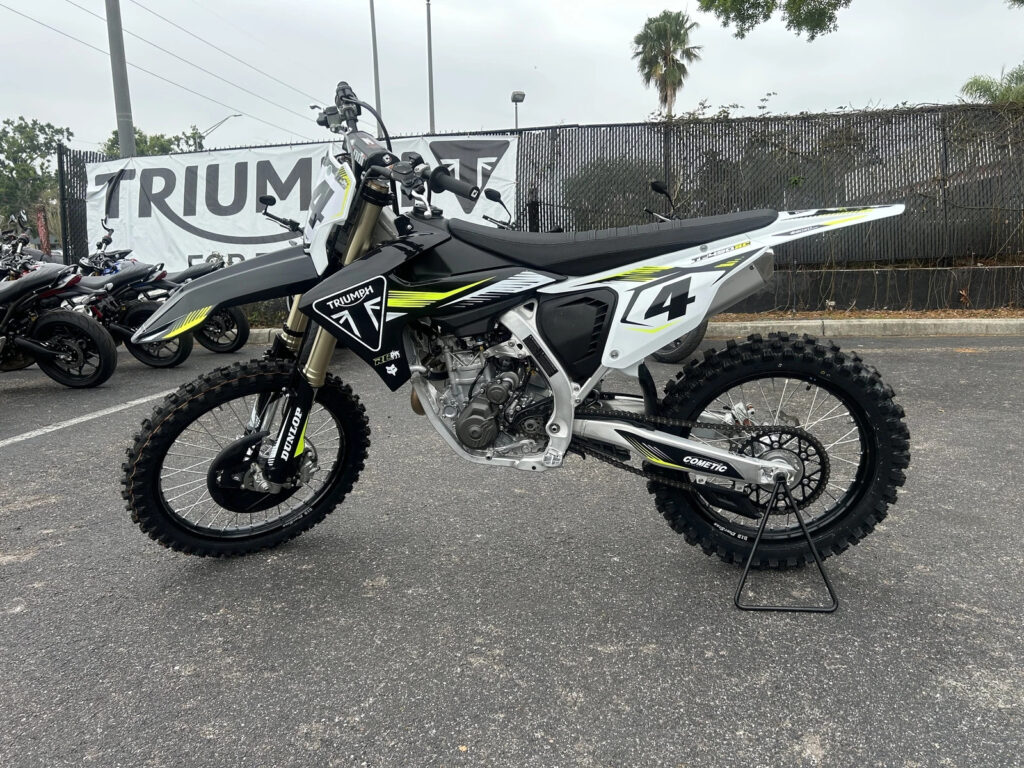 2025 Triumph Tf450-Rc Edition, Jet Black / Pure White with 0 Miles