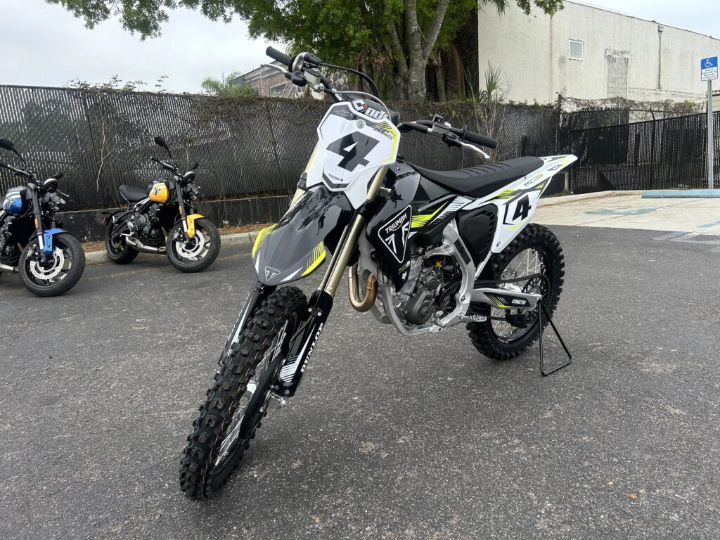 2025 Triumph Tf450-Rc Edition, Jet Black / Pure White with 0 Miles