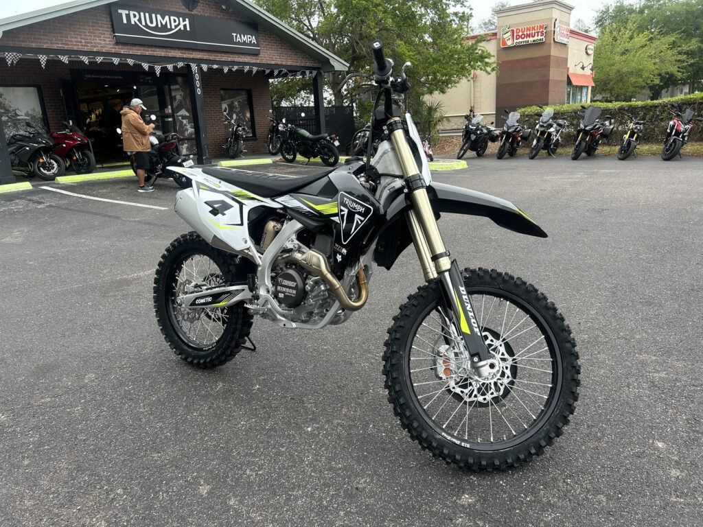 2025 Triumph Tf450-Rc Edition, Jet Black / Pure White with 0 Miles