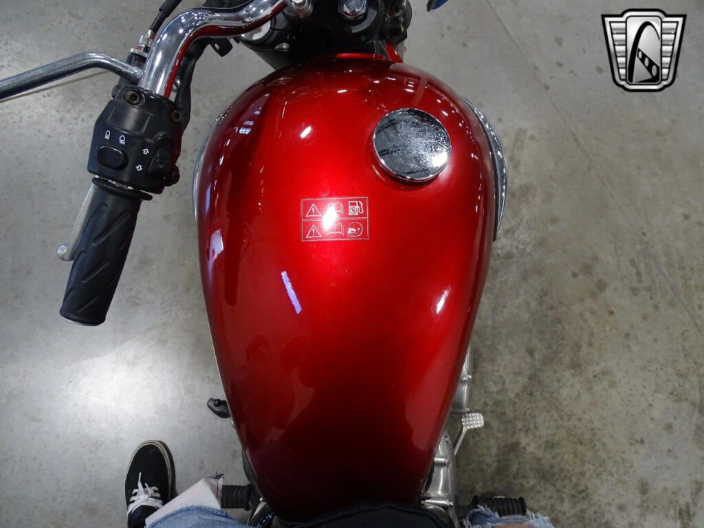 Red 2003 Triumph Bonneville 790cc  Manual