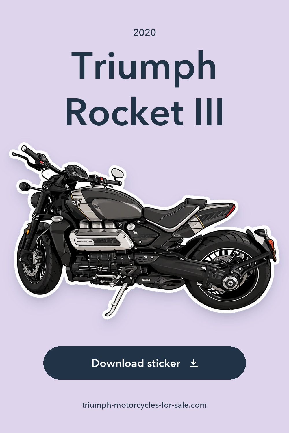 2020 Triumph Rocket III sticker preview