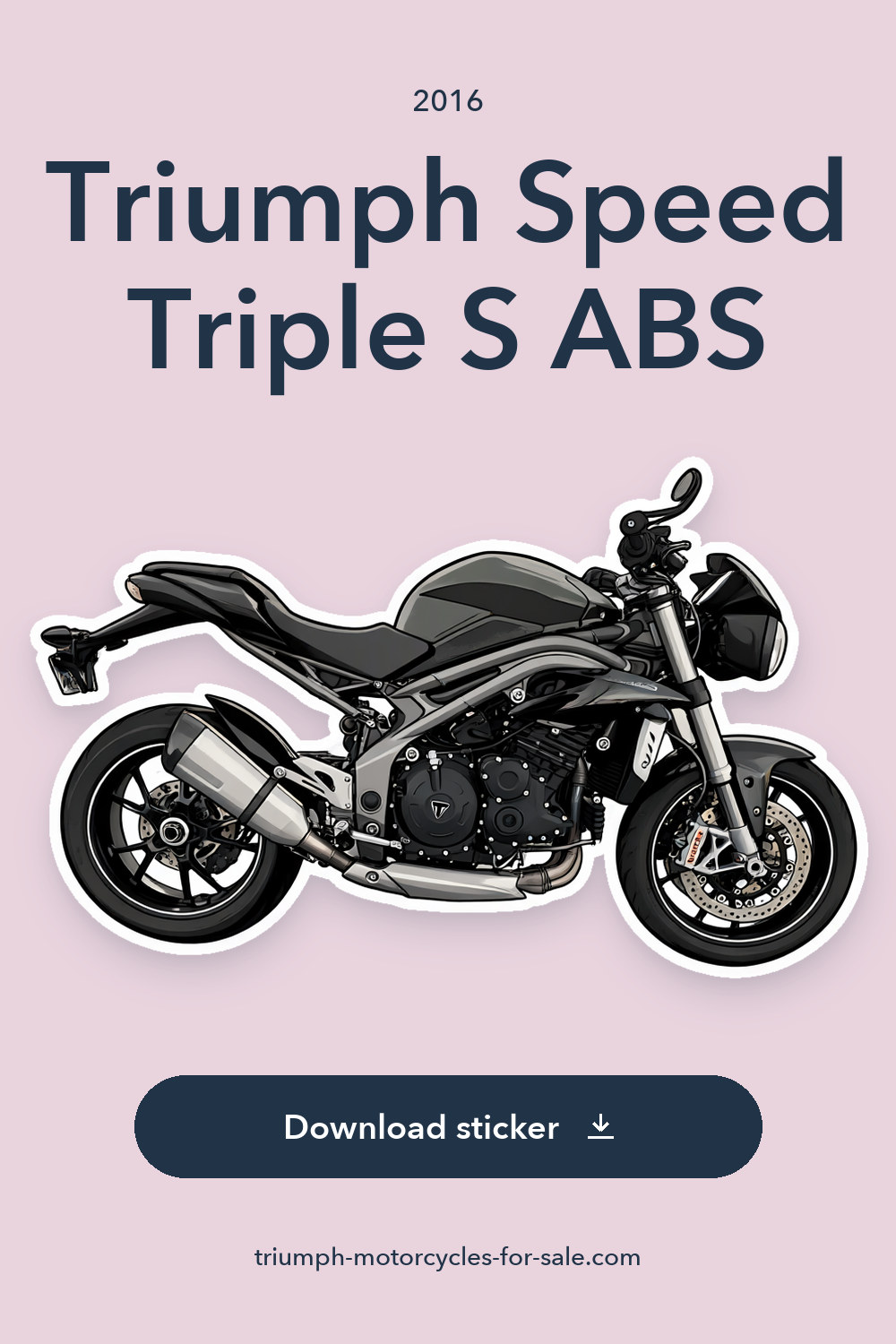2016 Triumph Speed Triple S ABS sticker preview