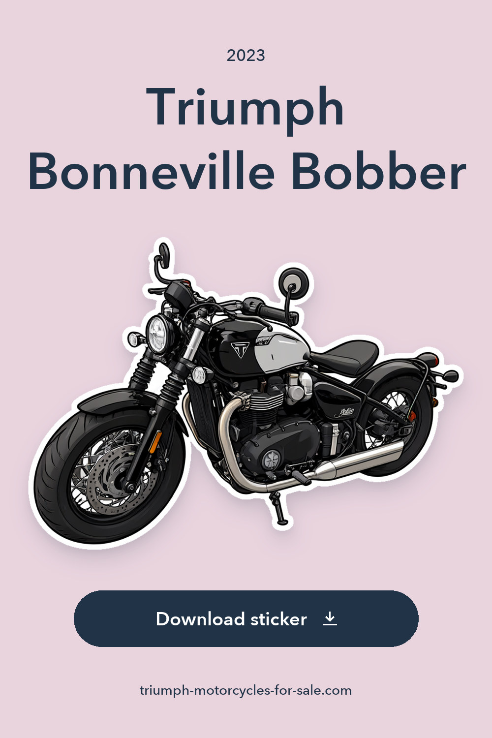 2023 Triumph Bonneville Bobber sticker preview