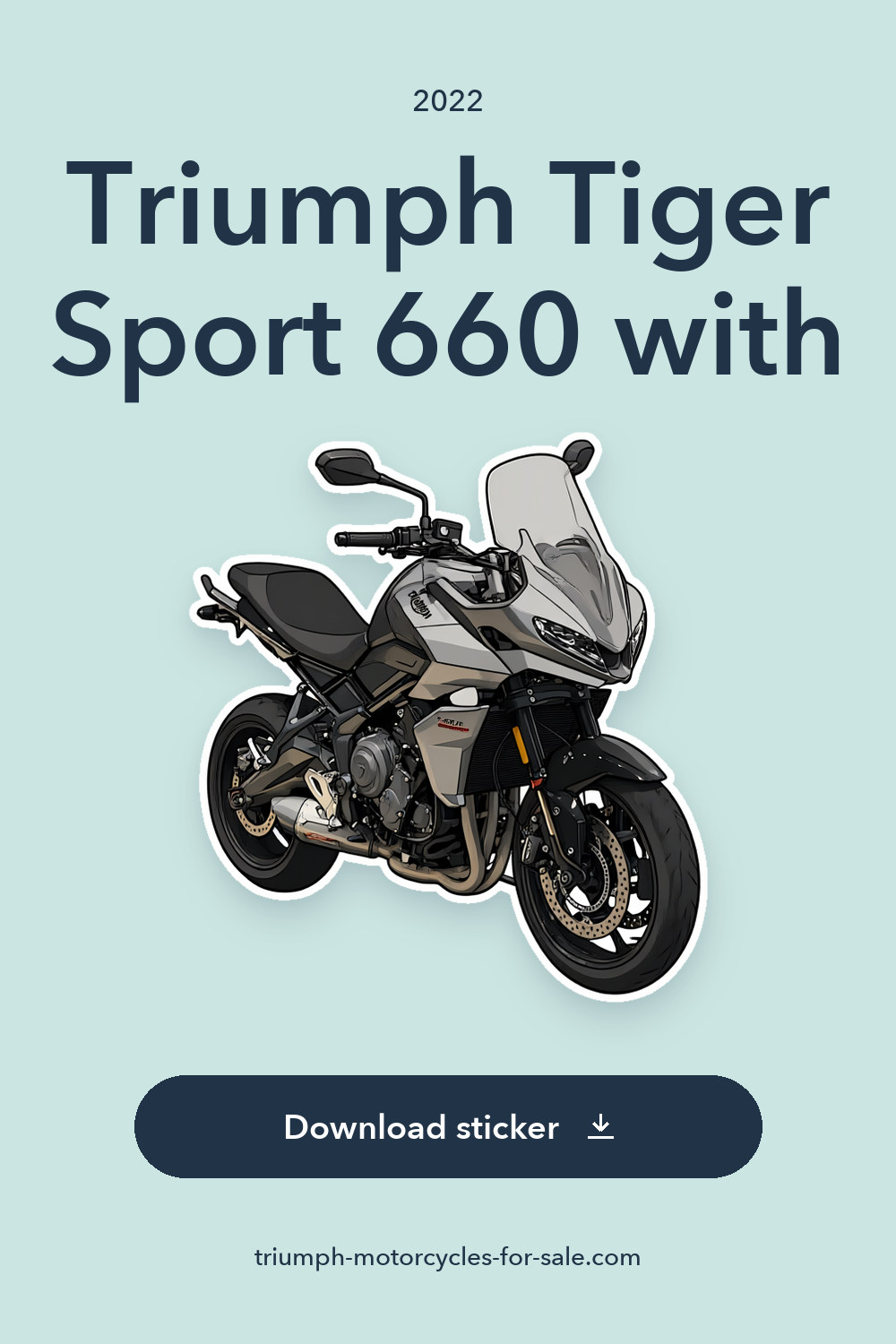2022 Triumph Tiger Sport 660 with 16,654 miles sticker preview
