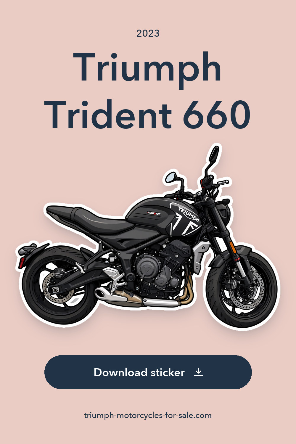 2023 Triumph Trident 660 sticker preview